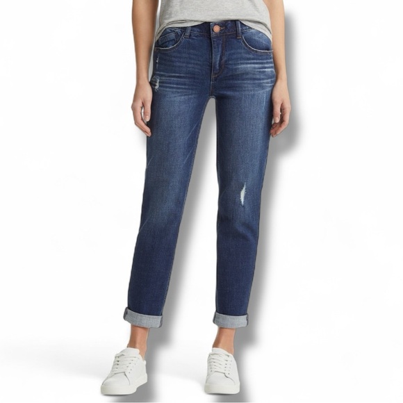 WIT & WISDOM Gemma ‘Ab’Solution Distressed Girlfriend Jeans - 16 - Picture 1 of 14